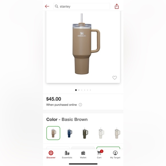 Stanley cup 40oz “rare color” - Picture 2 of 2